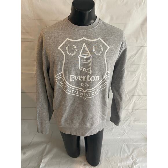 FC EVERTON 1878 FLEECE GRAY SWEATSHIRT JUMPER SOCCER FOOTBALL X-LARGE - Picture 1 of 8